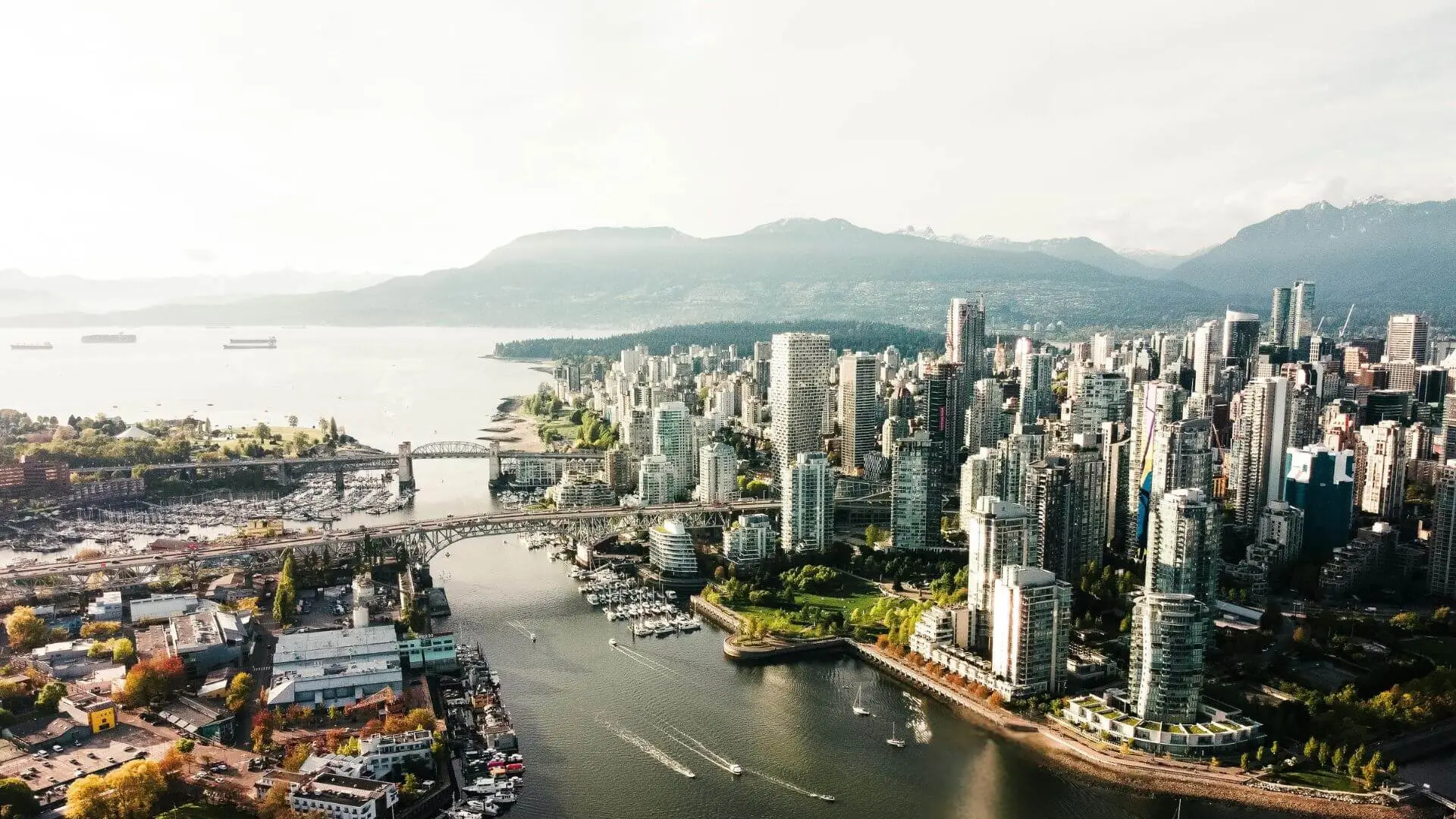 A view of downtown Vancouver, B.C.